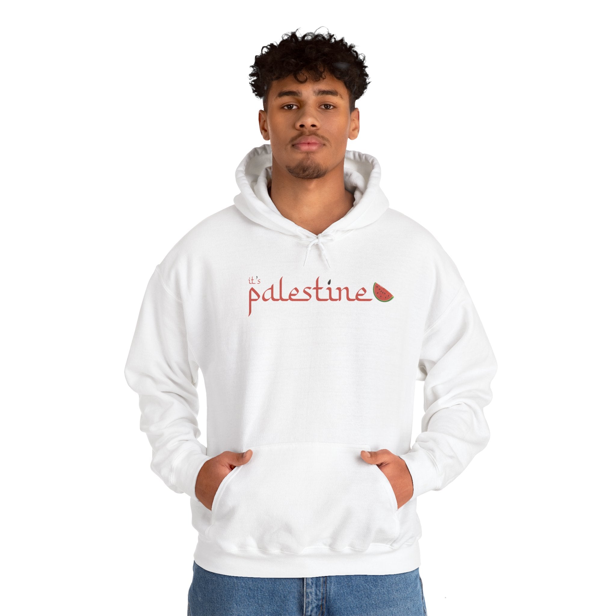 HRC Hoodie "It's Palestine" - White