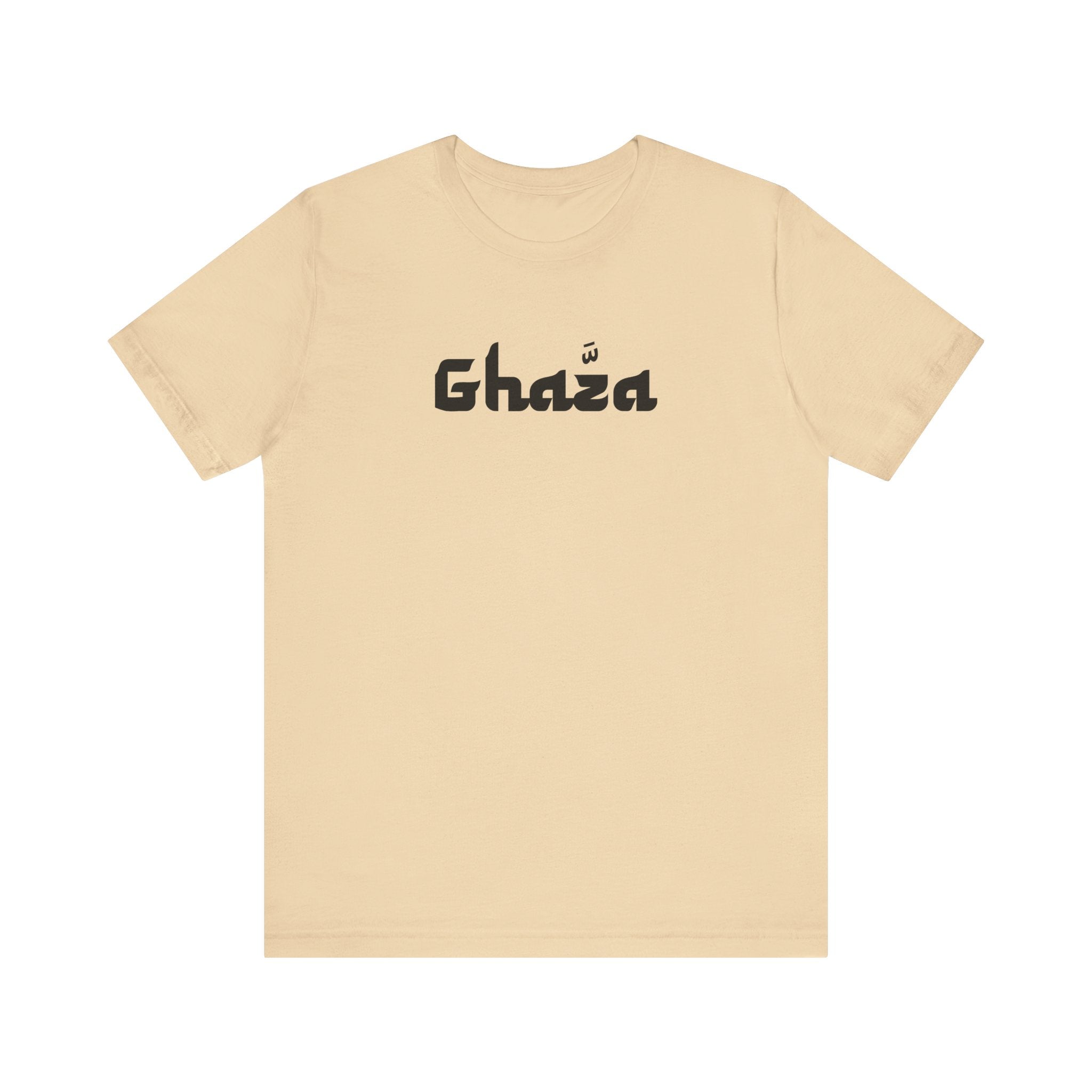 "GHAZA" Unisex Jersey Short Sleeve Tee (Black Font)