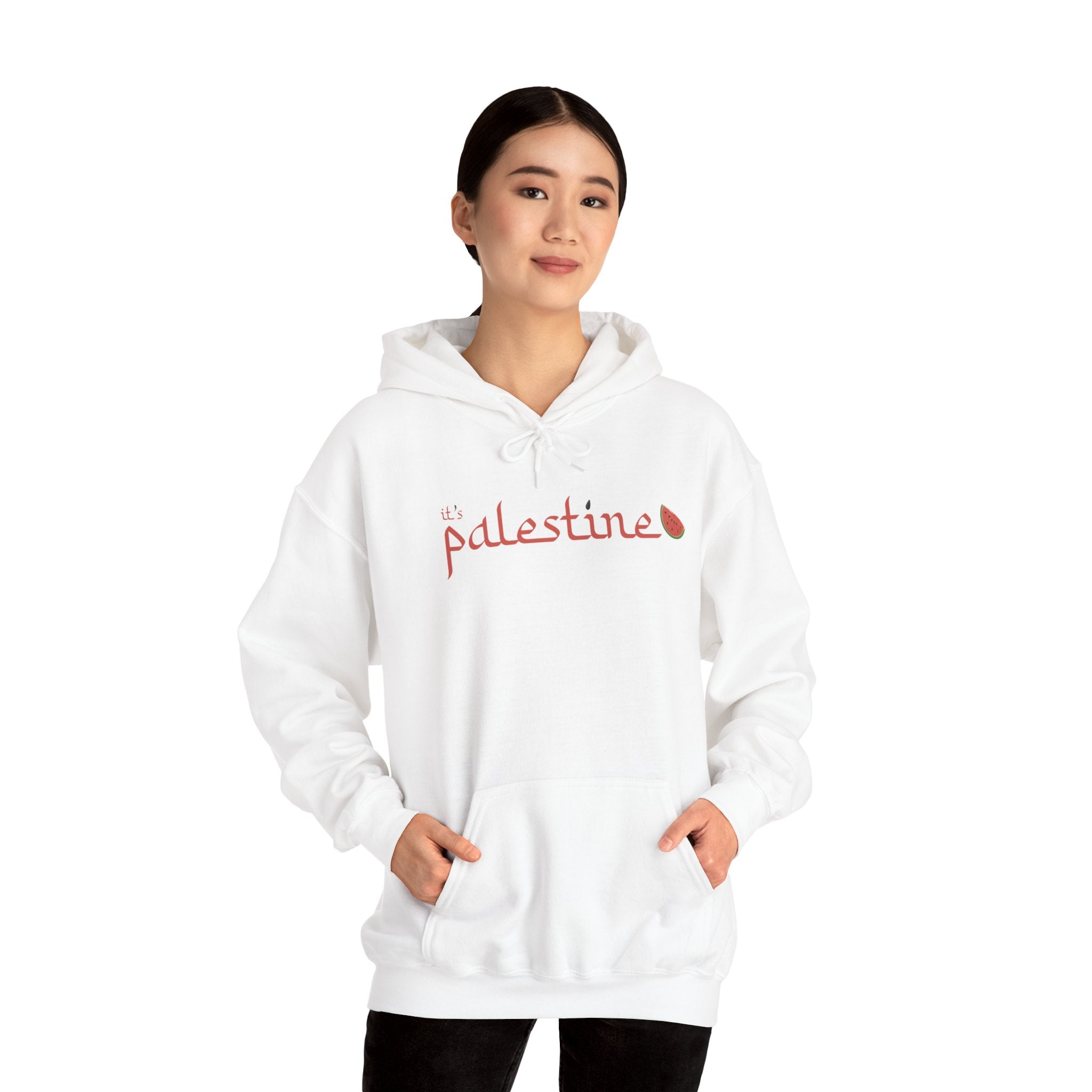 HRC Hoodie "It's Palestine" - White