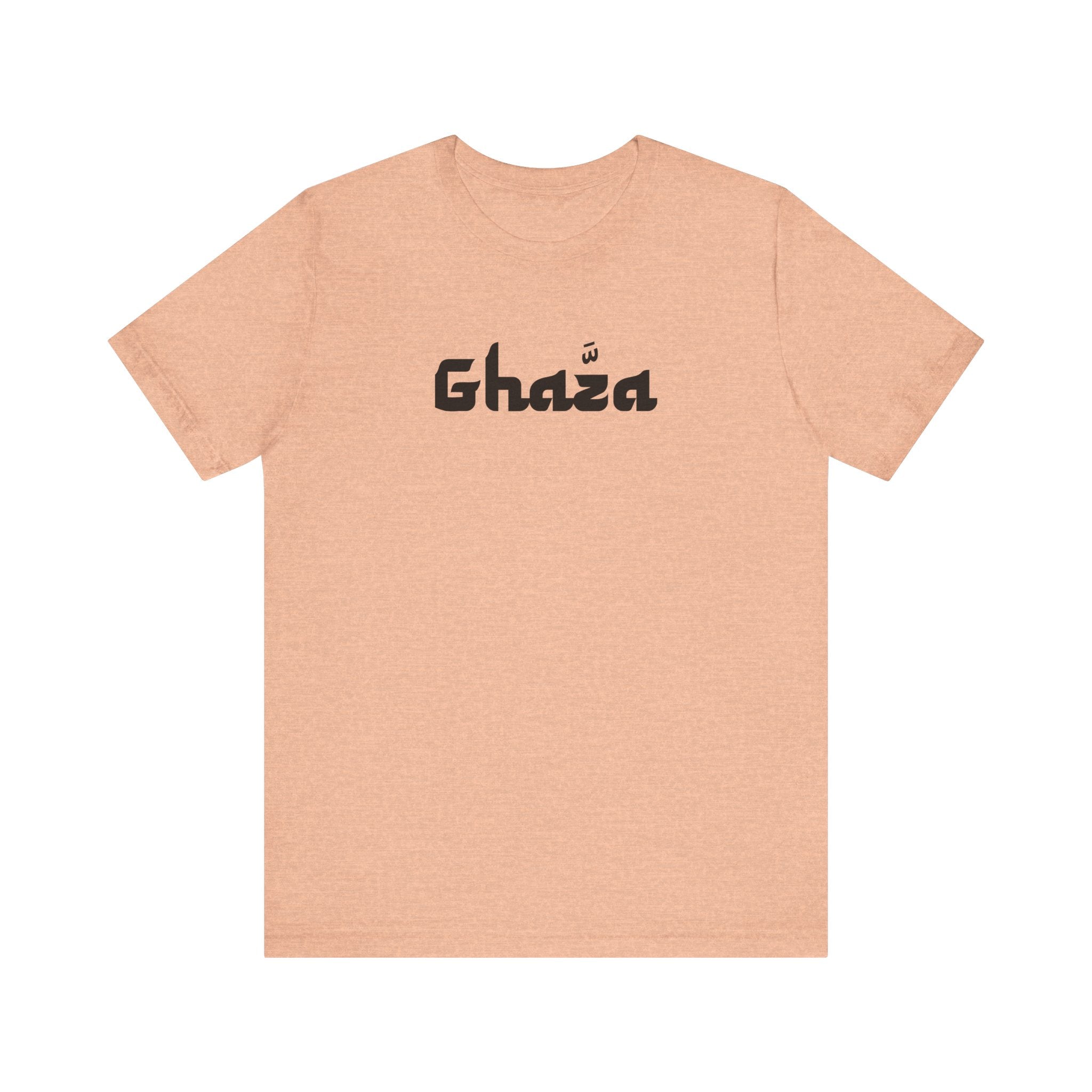 "GHAZA" Unisex Jersey Short Sleeve Tee (Black Font)