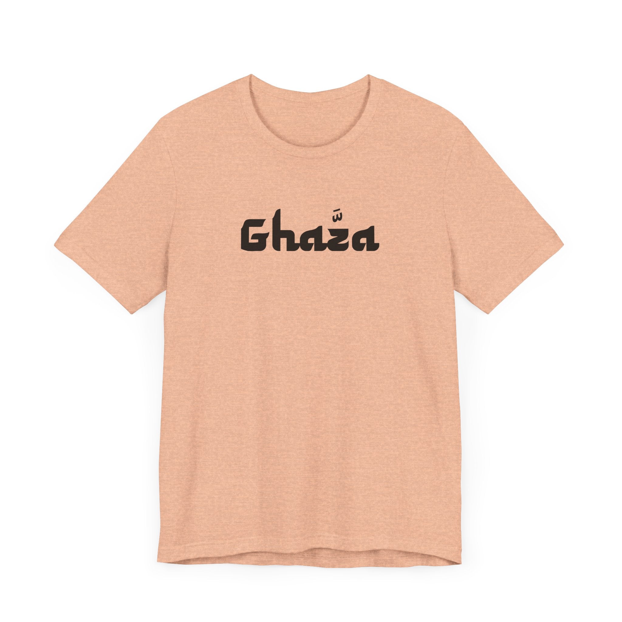 "GHAZA" Unisex Jersey Short Sleeve Tee (Black Font)