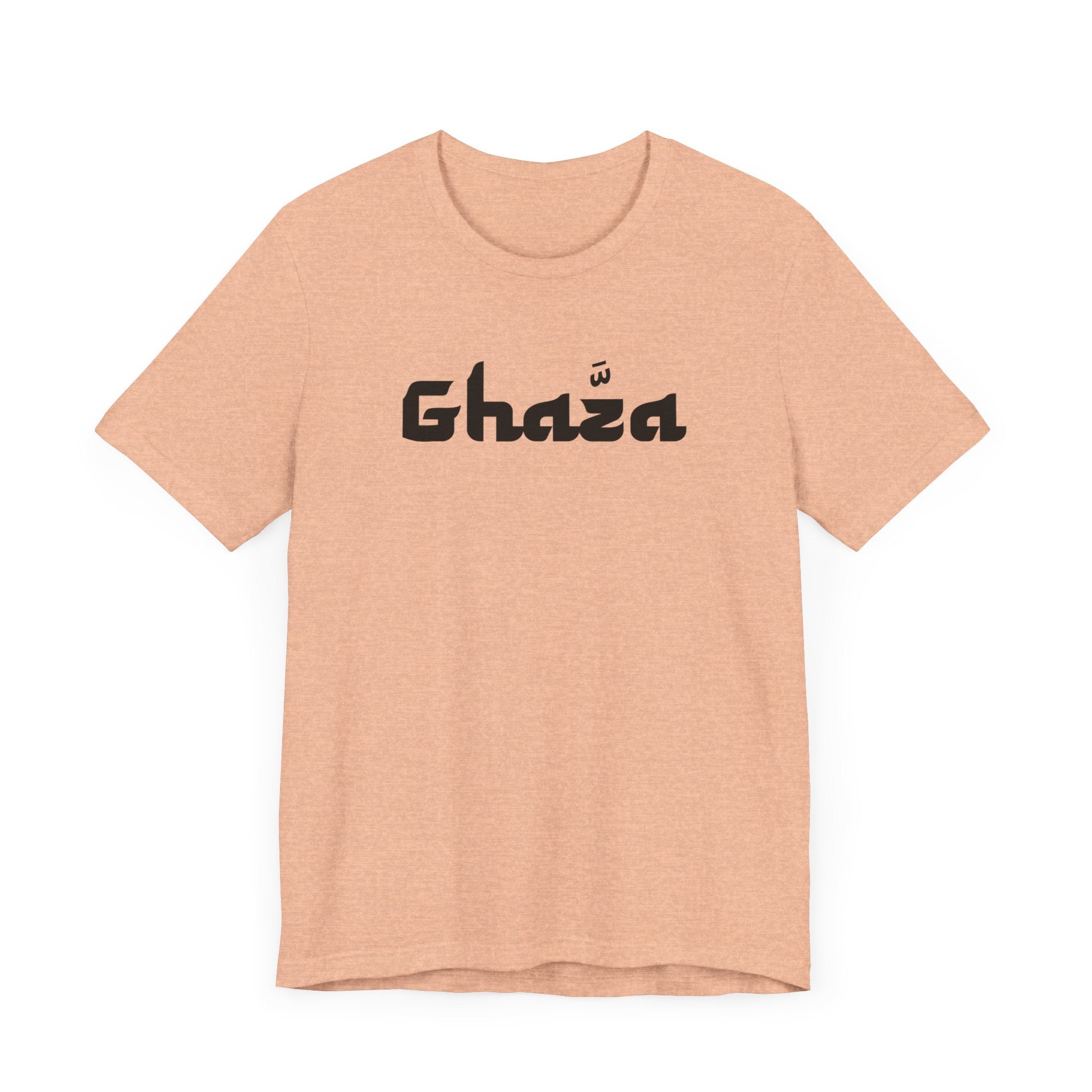 "GHAZA" Unisex Jersey Short Sleeve Tee (Black Font)