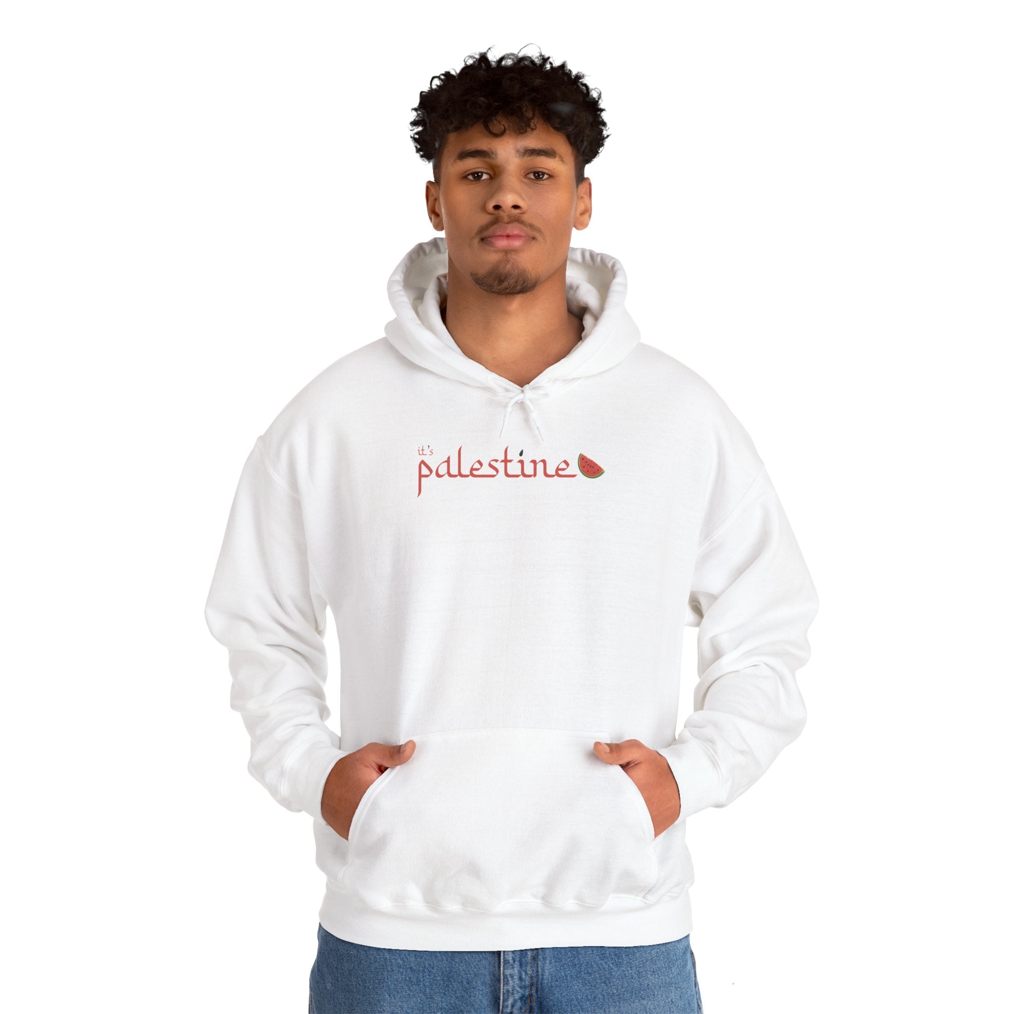 HRC Hoodie "It's Palestine" - White